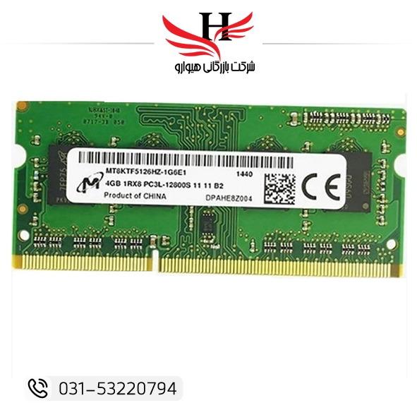 رم کامپیوتر استوک MT ظرفیت 4 گیگابایت DDR3 PC3-12800U مناسب کامپیوتر دسکتاپ